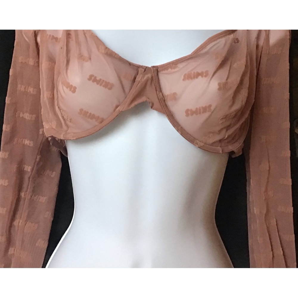 COPY - Skims NWT Rose Clay Colored Sheer Underwire top size 3X. (BR-TOP-1547)